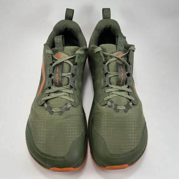 Altra Lone Peak 8 Trail Running Shoes Men Size 10.5 Olive Green Athletic Sneaker - Picture 2 of 12